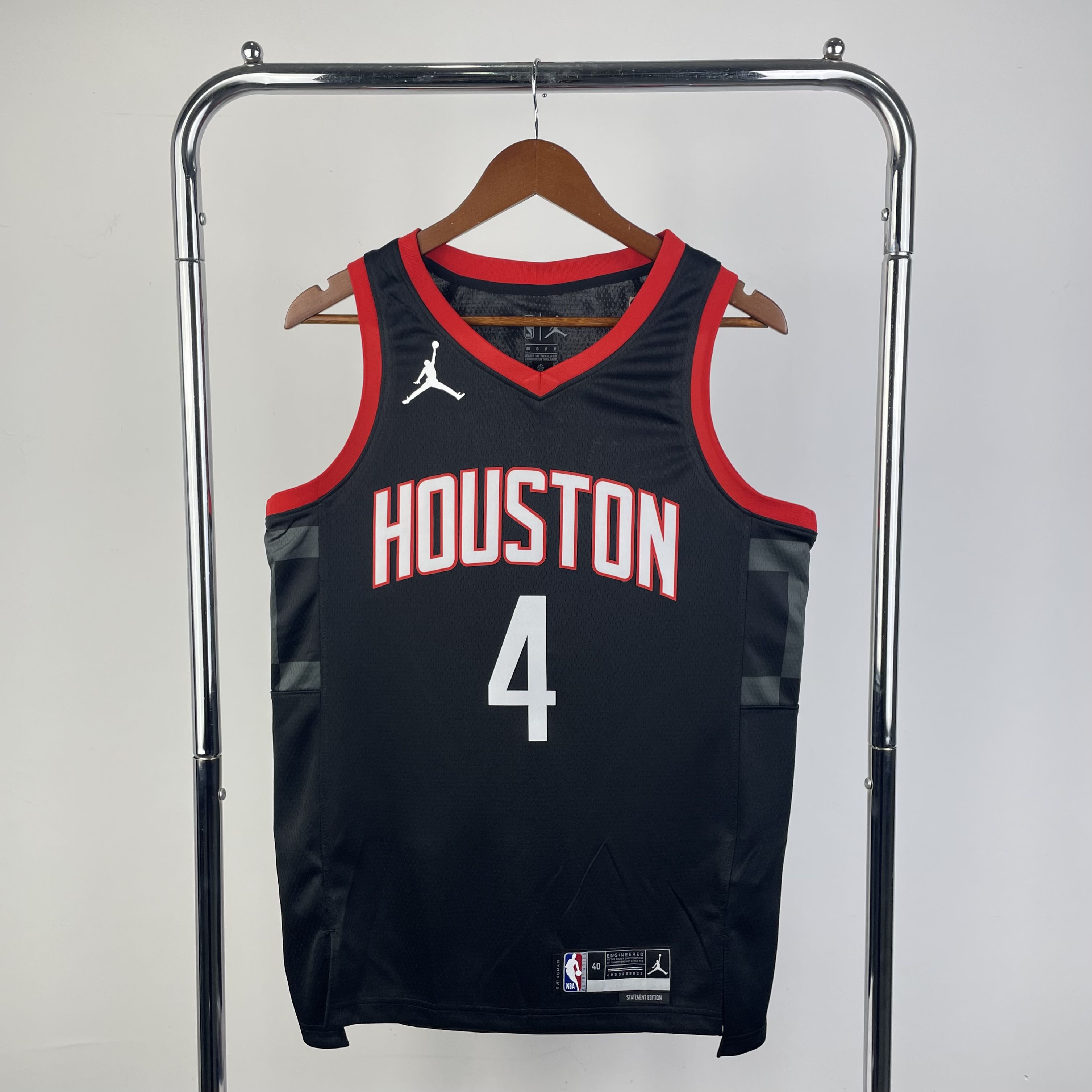 Men Houston Rockets 4 Green Black Season Jordon 2024 NBA Jersey